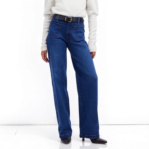 Madewell The Petite Emmett Wide-Leg Full Length Jean Size 27P